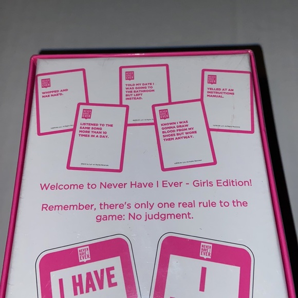 INI LLC New Never Have I Ever Girls Edition Card Game - Picture 3 of 4
